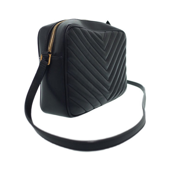 Saint Laurent Paris Lou Camera Bag Shoulder Bag Black - Picture 2 of 9